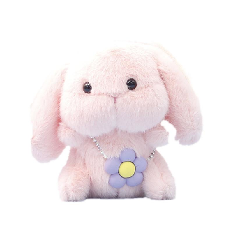 Toy Plush Bunny Keychain With Pp Cotton Filling For Kids Stuffed Gift Animal
