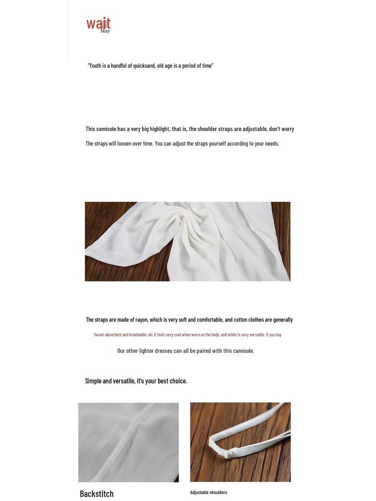 Spring/Summer Women's Camisole Dress: Loose-Fit, Solid Color, Adjustable Straps