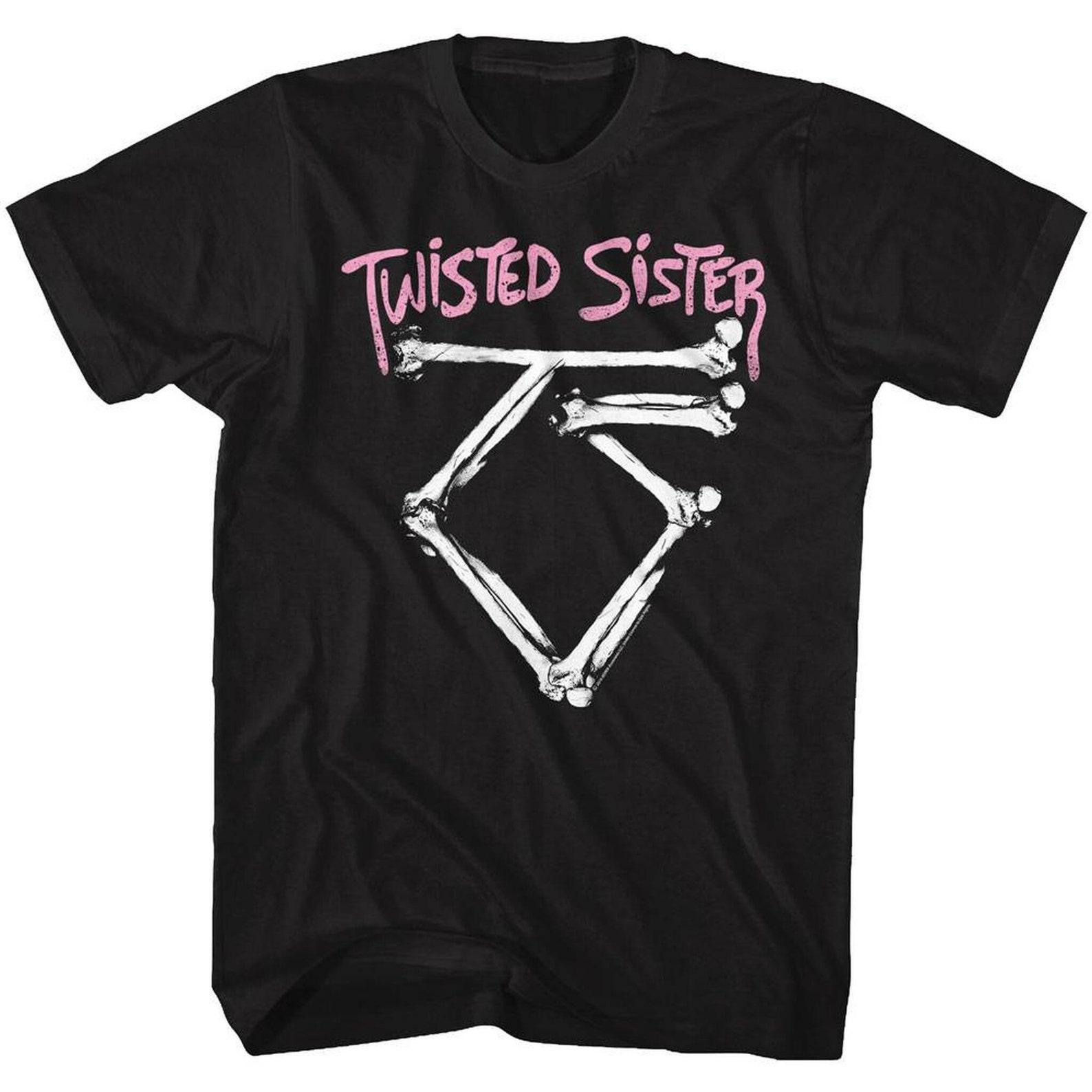 Twisted Sister Bone Logo Black Adult T-Shirt M