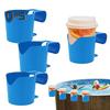 1/2/3/4/5Pcs Poolside Cup Holder Lightweight Sturdy Flexible Handles Plastic Swimming Pool Drink Holder for Above-Ground Pools