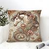 Natural Animal And Colorful Floral Decorations Pillow Case Linen Pillow Case Sofa Home Decor Cushion Cover Cushion Cove