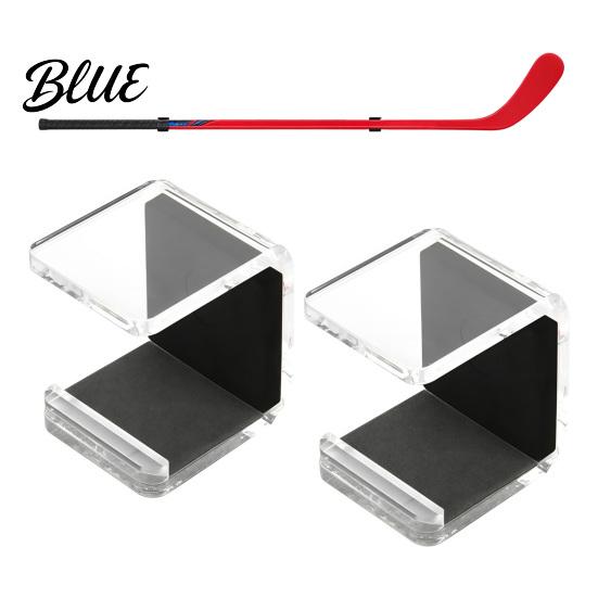 Hockey Stick Accessories 2PCS Acrylic Wall Mount Rack Space Saving Horizontal Display Case Holder Stable Rack with Protective Padding for