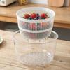 Plastic Manual Salad Spinner Large Capacity Lettuce Spinner Vegetable Washer Dryer  Fruit Drying
