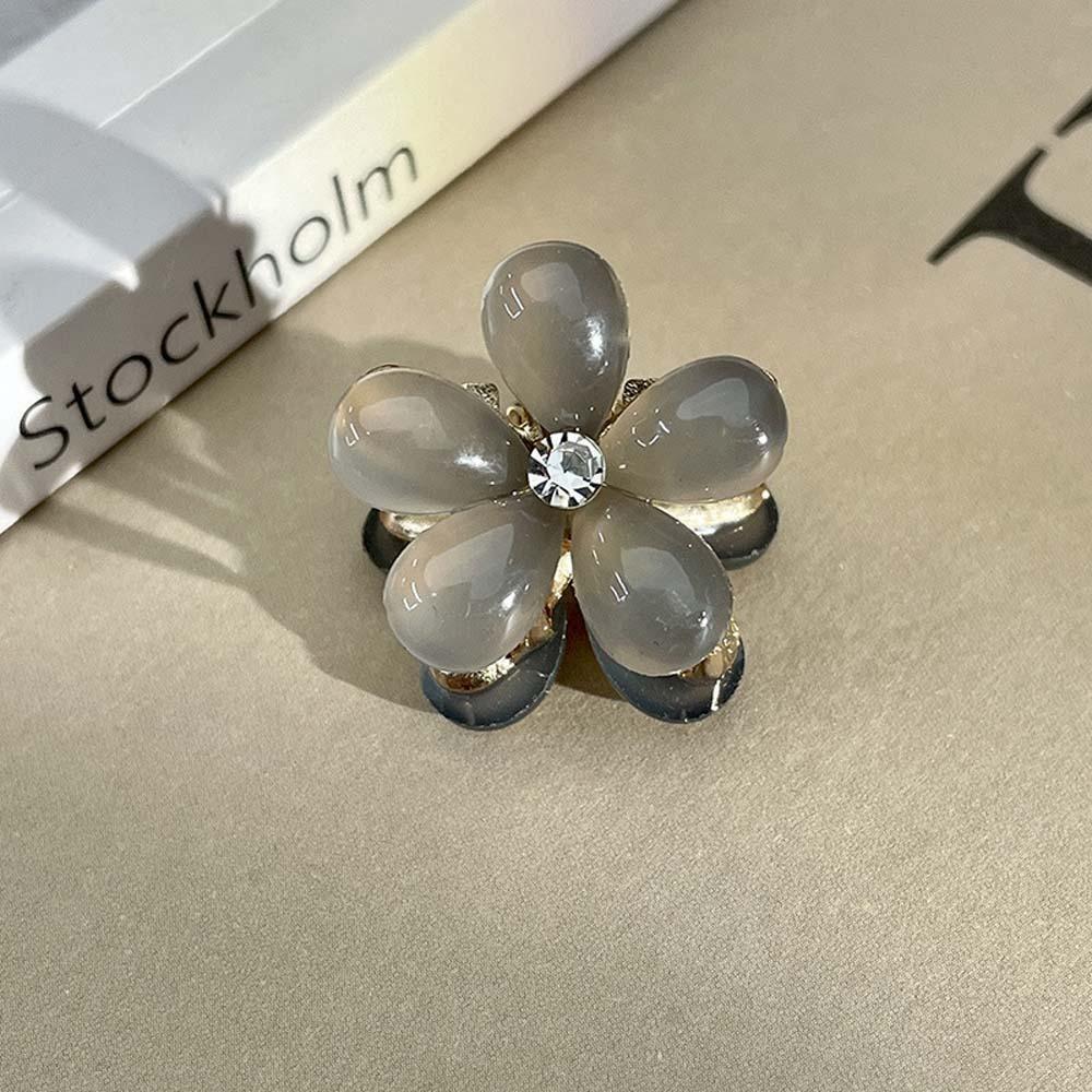 10pcs Sweet Pearls Flower Hairpin Resin Women Side Clip Mini Hair Claw  Hair Braid Clip