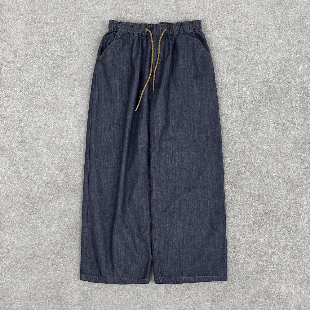 

Женские простые повседневные широкие джинсы на кулиске для ранней осени S