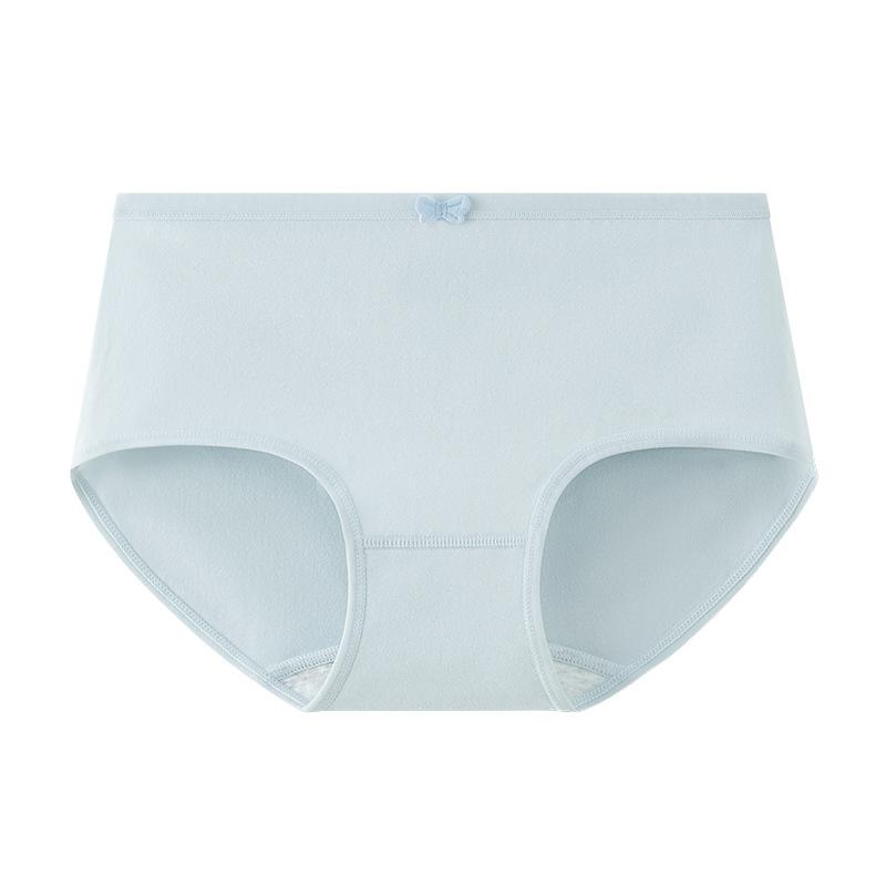 Women S Cotton Underwear Bowknot Cute Antibacterial Solid Color Breathable