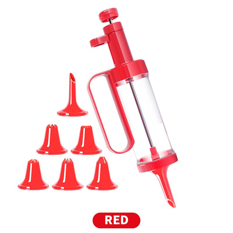Plastic Cake Cream Decorating Gun Pastry Biscuit Syringe Flower Nozzles Set Dessert Extruder Kitchen Baking Cookie Maker Tools