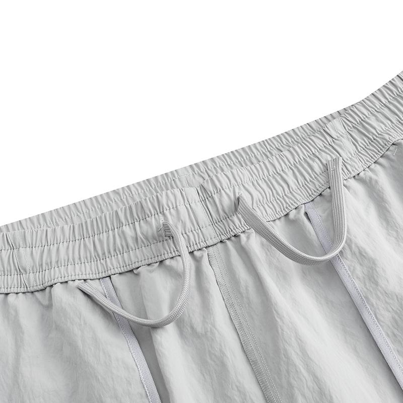 Anta Mens Woven Long Pants Summer Casual Pants Men Bottoms Chip-Gray 952628501-1