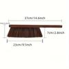 1pc Clean Soft Bristle Dusting Brush with Natural Wooden Handle, Plastic Material, Manual Uncharged Operation  Deep Cleaning
