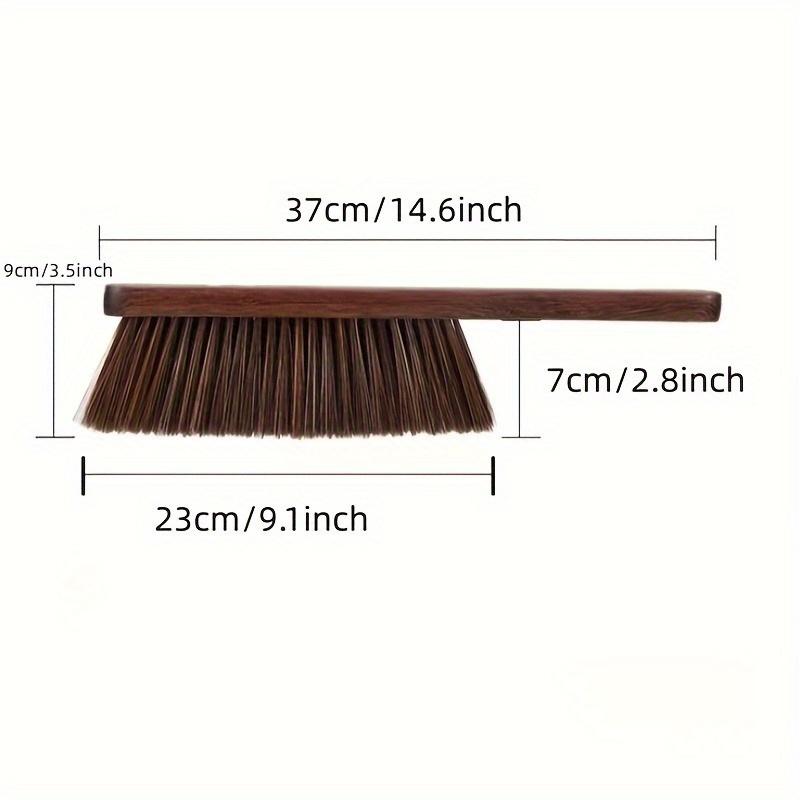 1pc Clean Soft Bristle Dusting Brush with Natural Wooden Handle, Plastic Material, Manual Uncharged Operation Deep Cleaning