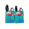 1pc Cute Creative Flamingo Luggage Tag Listing Boarding Pass, Male and Female Backpacks with Luggage Tags