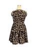 Women Leopard Print 3D Floral Decor Dress Summer Women Mature Style French Retro Patchwork Slim Sexy Elegant Women Maxi Dress