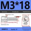 304 Stainless Steel Hex Socket Cap Screw with Washer - Sizes M3, M4, M5, M6, M8, M12