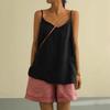 Gilet sans dos Femme Été Nouveau Style Lâche Sous-vêtement Sans Manches Polyvalent Couche de Base Haut