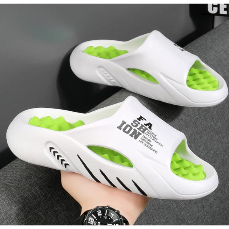 Fashion Summer Men Massage Slippers Indoor Outdoor Sandals Beach Casual Shoes Soft Sole Slides Men Flip-flops Men's Sandals Big Size 47