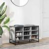 VidaXL Shoe Bench Sonoma Grey Engineered Wood and Metal, Bench, Hallway Bench, Hallway Seat, Bench of 849232