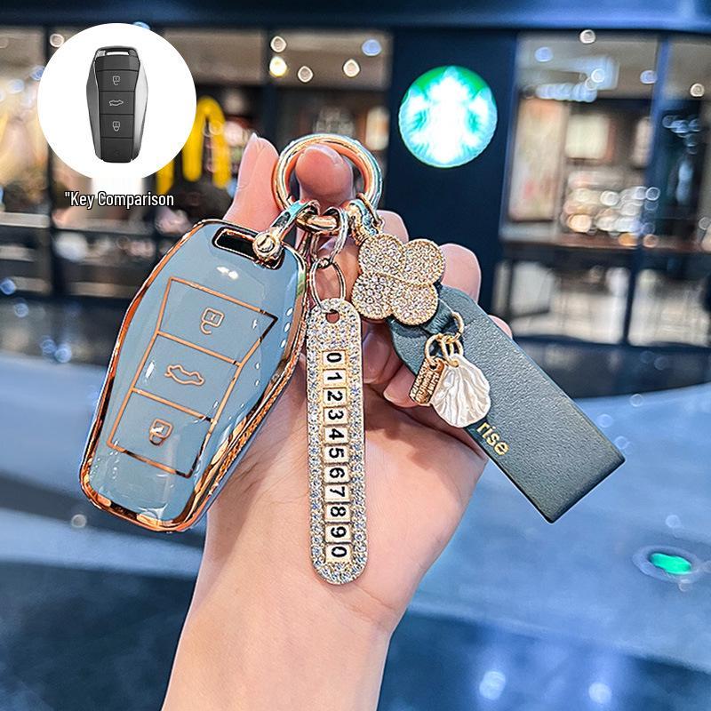 Compatible Key Case for JAC Yiwei 3, Aipao T, Sihao e10x, Huaxianzi X8Plus, and Car A5 Models (2023)