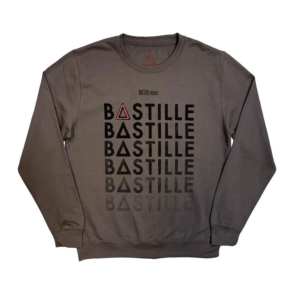 Bastille Unisex Adult Repeat Logo Sweatshirt