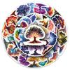 50PCS Luminous Tree of Life Stickers: Dreamy, Colorful, Waterproof Decorations for Girls