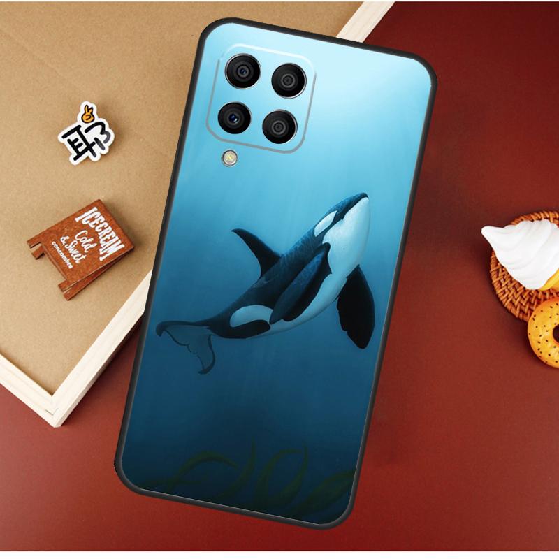 Cartoon Whale Case For Samsung Galaxy M16 M36 M56 M06 M52 M32 M12 M54 M34 M14 M35 M55 M15 M11 M31 M13 M53