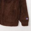 Champion Long Sleeve Script Logo Zip Dark Kids' Jacket, Basic, Brown, CK-A602