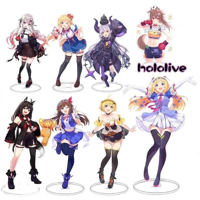 

Японский виртуальный YouTuber Hololive аниме фигурки Сираками Фубуки Нацуиро Мацури акриловые подставки Akai Haato модель персонажа подарки