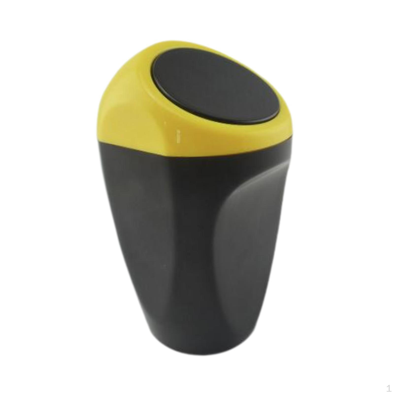 

Car Trash Can Mini Garbage Bin Storage Wastebasket Dust Case Leakproof Essential Accessories for жовтий