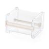 Washi Tape Dispenser with Cutter Desktop Multi Washi Tape Roll Holder Transparent Masking Tape Organizer for Office Home School