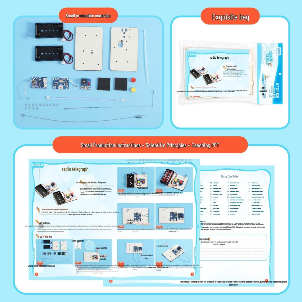 DIY STEM Telegrafenmaschine für Schulwissenschaftsprojekte und Experimente