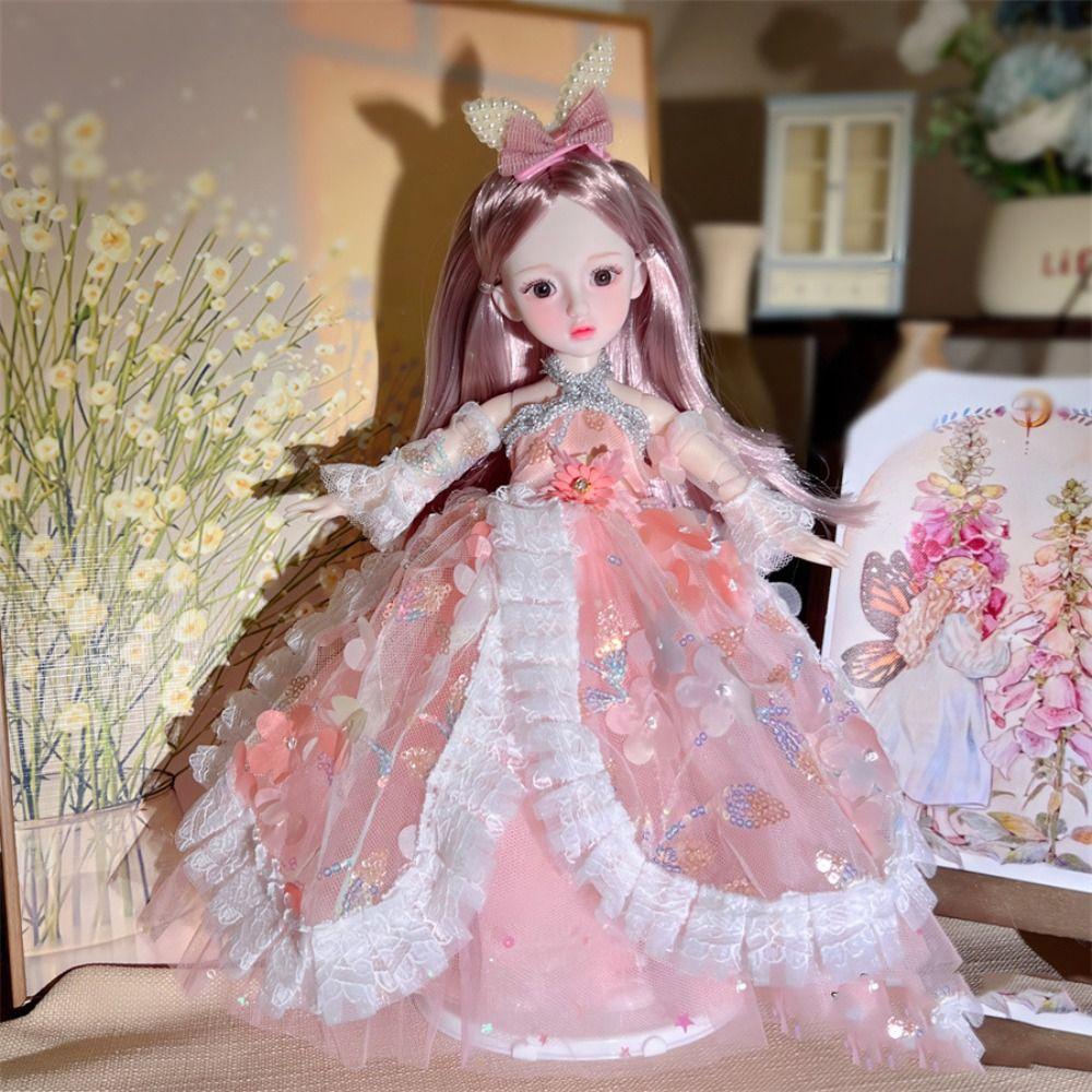 

Long Hair 30cm BJD Doll Toy Rabbit Girl Ball-jointed Anime Figure Doll Dress Up BJD Dolls Girls style 8