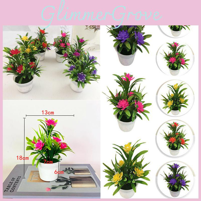 High-quality Artificial Flower With Pot For Indoor And Outdoor Home Garden Decor