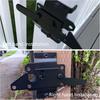 WellMade Heavy Duty Self-Locking Gate Latch for Wooden Fence, Post Mount Automatic Gravity Lever Door Latches for Garden Outdoor/Pool Gate, Metal