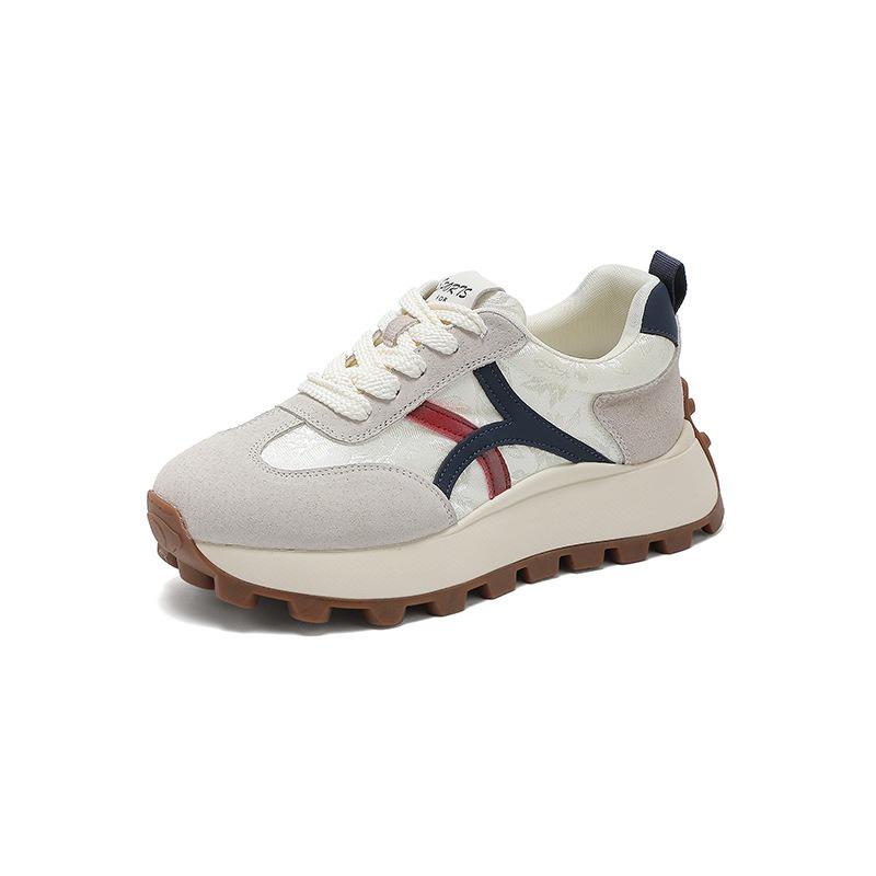 Height-increasing Women's Autumn New Single Shoes Breathable Casual Platform Sports