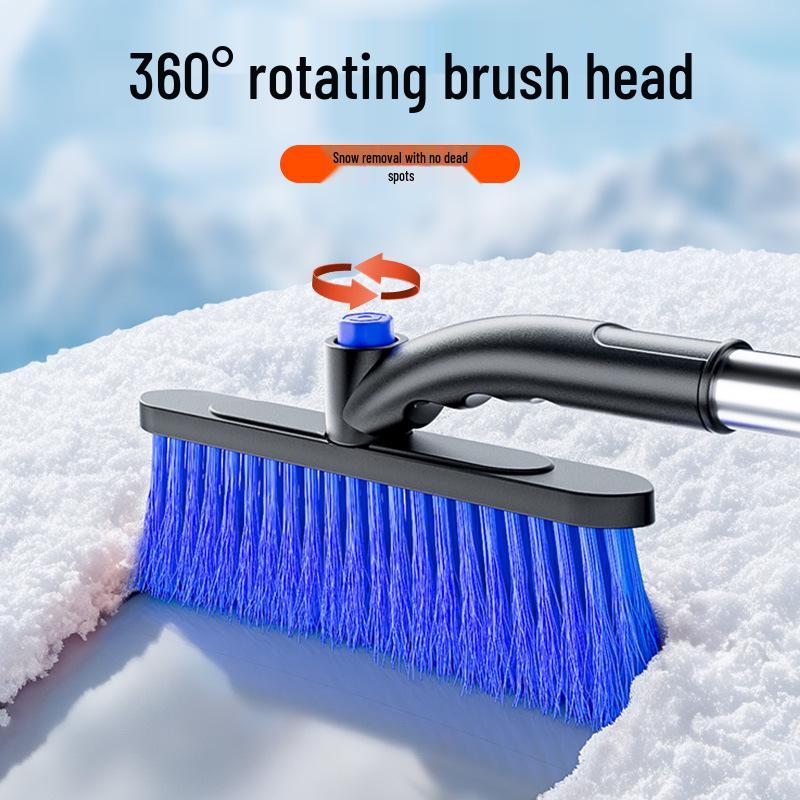 Multifunctional 3-in-1 Telescopic Snow Shovel and Ice Scraper