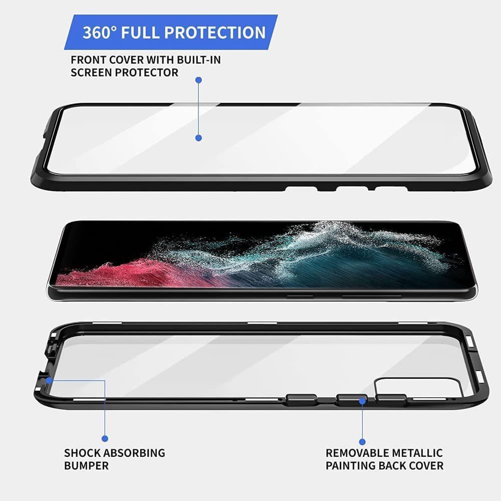 Suitable for Samsung S25 Ultra Mobile Phone Case  Magneto 23plus Metal Magnetic Double Sided Glass Sheath