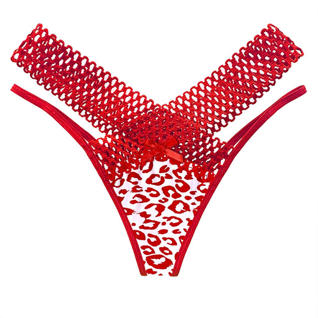Women's Interwoven Hollow See-through Low Waist Thin Strap Tempting Sexy Panties Thong
