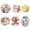 Bears Silicone Mold DIY Bows Bear Face Pillows Silicone Mold Cake Chocolate Decorate Plaster Fudge Sugar Mold