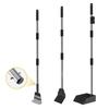 Swivel Bin Rake Spade Pooper Scooper Kit Adjustable Extended Handle Stainless Steel Waste