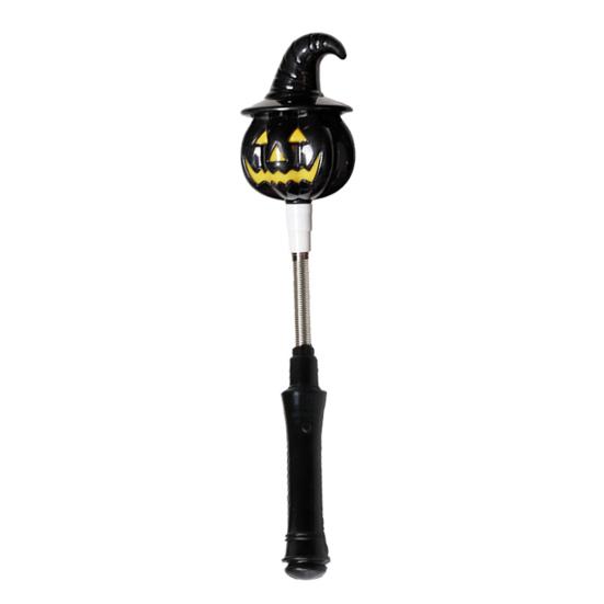 Halloween Pumpkin Glow Wand Flashing Toy Pumpkin Stick Ghost Flashing Wand Shake Toy Christmas Birthday Festive Atmosphere Enhancer