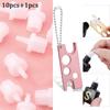 Stainless steel Caps Opener for Universal Eyelash Glue Replacement Bottle Mouth Head Anti-blocking Eyelash Tool
