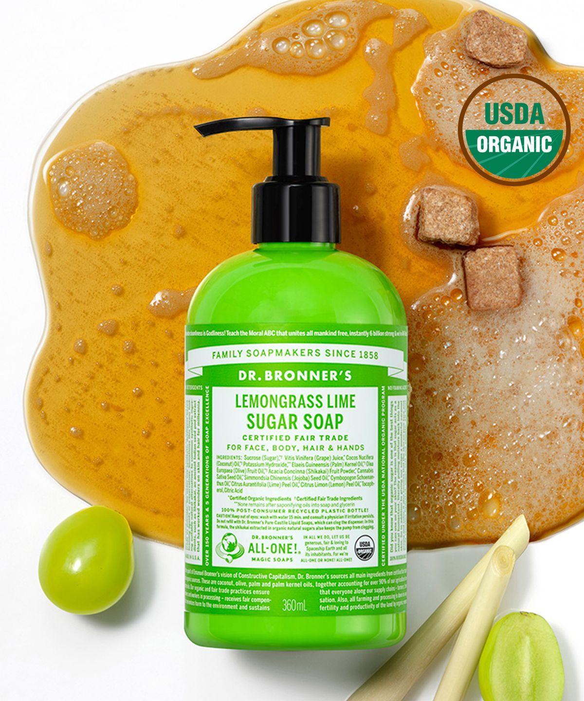 [Face & Body Cleanser] Lemongrass Lime Sugar Soap 360ml Lemongrass 360ml