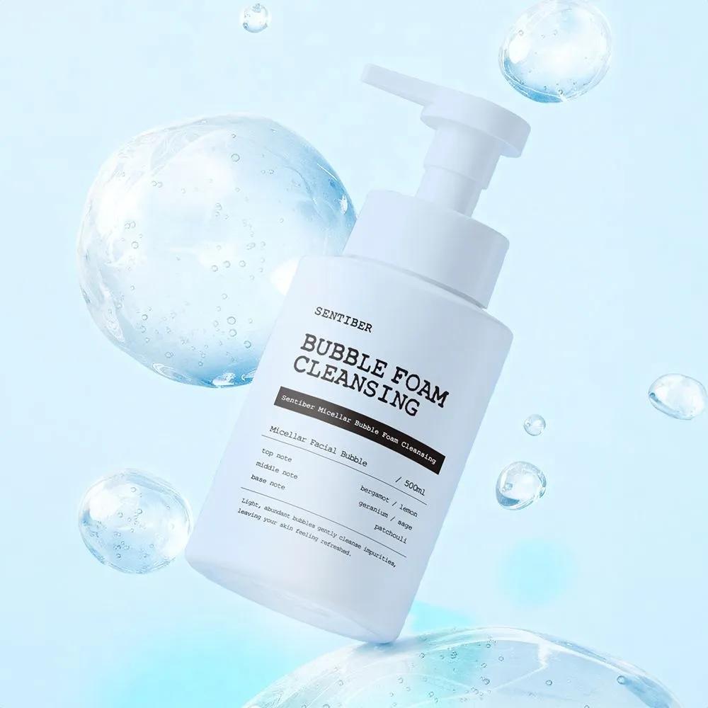 3+1 Sentiber Micellar Large Capacity Foam Cleansing 500ml Mildly Alkaline Cleansing Foam Facial Cleanser Foam Cleanser Foam