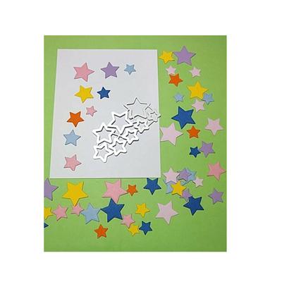Fustelle in Metallo a Forma di Stelle Stencil Scrapbooking Album Fai da Te Timbro Carta Cartoncino per Biglietti d'Auguri Fatti a Mano Decorazione Embossing Progetti Creativi
