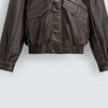 Mens Retro Color-Block Faux Shearling Collar Leather Jacket Casual Outerwear Winter
