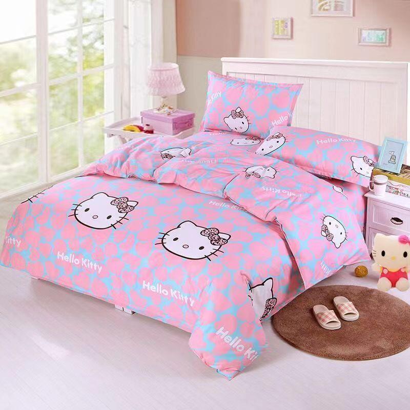 King Size/Queen Size/Twin Size Bed Sheet, Quilt Cover, Pillowcase Three-piece Set/four-piece Set Thick Cotton Bedroom Simple Bedding High Quality