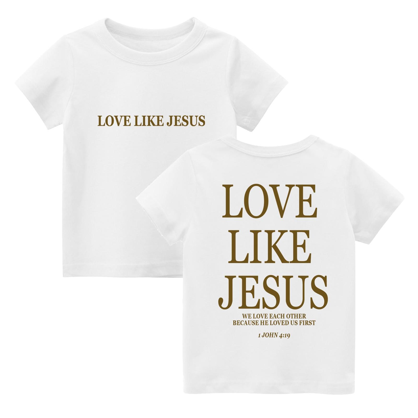 

Toddler Girl Boy T-Shirts Kids Top Boys And Girls Printed Short Sleeved T-shirt 160