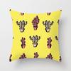 Home Supplies Cute Pastoral Cactus Print Pillow Cover Sofa Cushion Cover