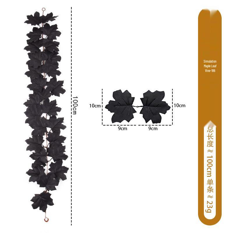 1m Autumn Maple Leaf Rattan Wall Hanging Decoration