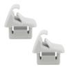For Mitsubishi Outlander 2x Car Sun Visor Clip Hook Hanger Holder Bracket Gray