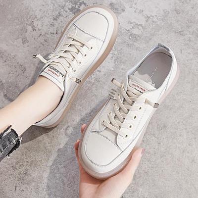 Women's White Leather Slip-On Sneakers - 2025 Spring/Summer Breathable Mesh, Soft Sole Casual Shoes